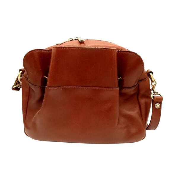 Patricia Nash Bag Satchel Purse Brown Leather Cottage Country Rustic Camera Bag - Picture 2 of 9